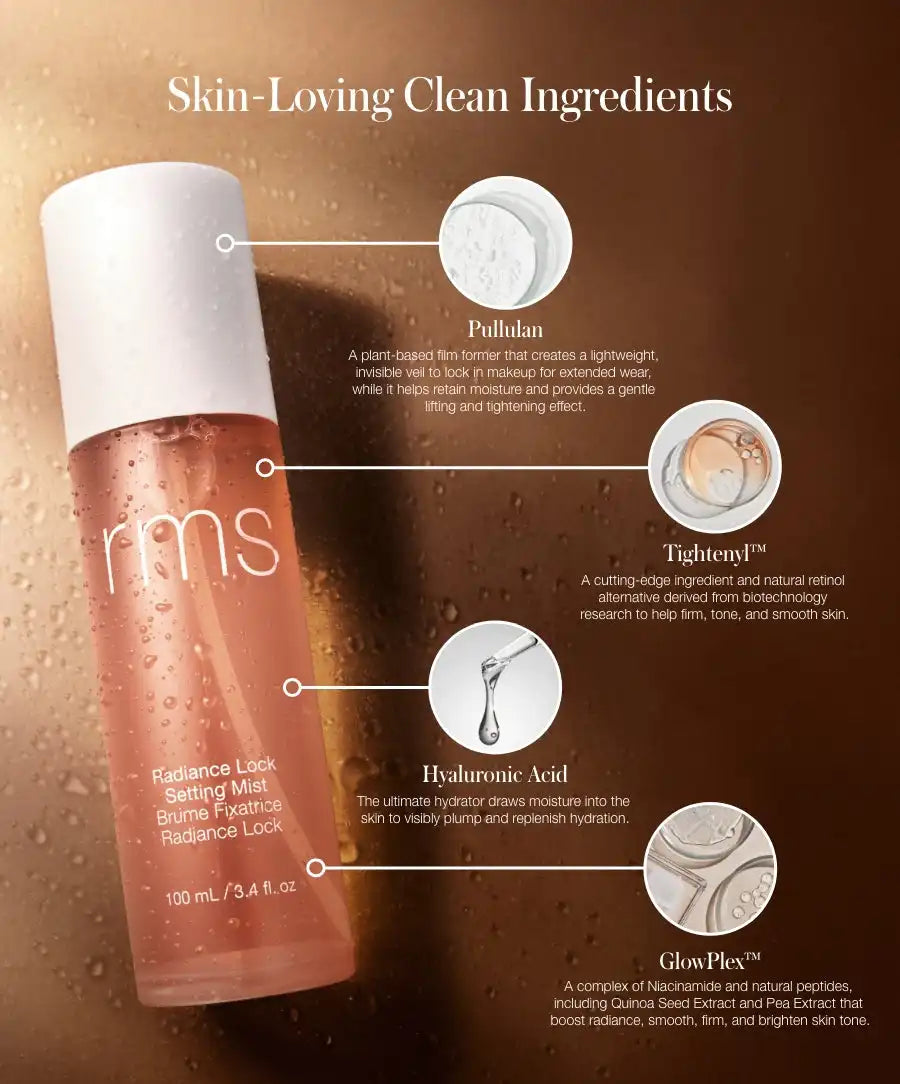 Radiance Lock Setting Mist with 8 Hour Long-Lasting Wear