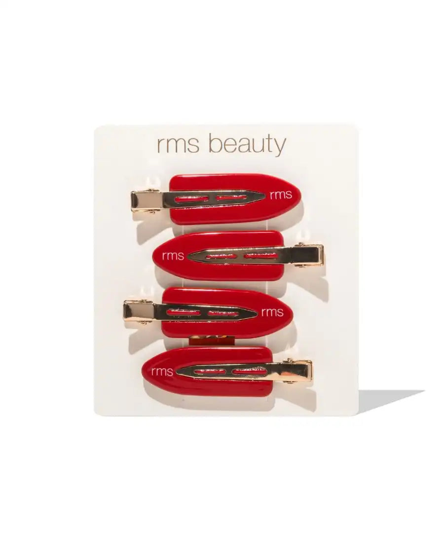 RMS Creaseless Red Hair Clips